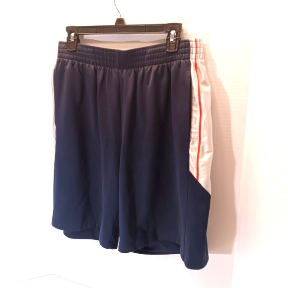 Reebok Shorts Mens L Blue Basketball Soccer Gym Athletic Running Training - Picture 3 of 7
